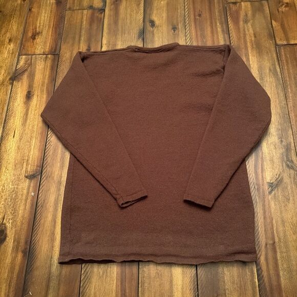 Vintage Weathervane Wool Sweater Small Brown 70s 80s Unisex Womens - Picture 7 of 7